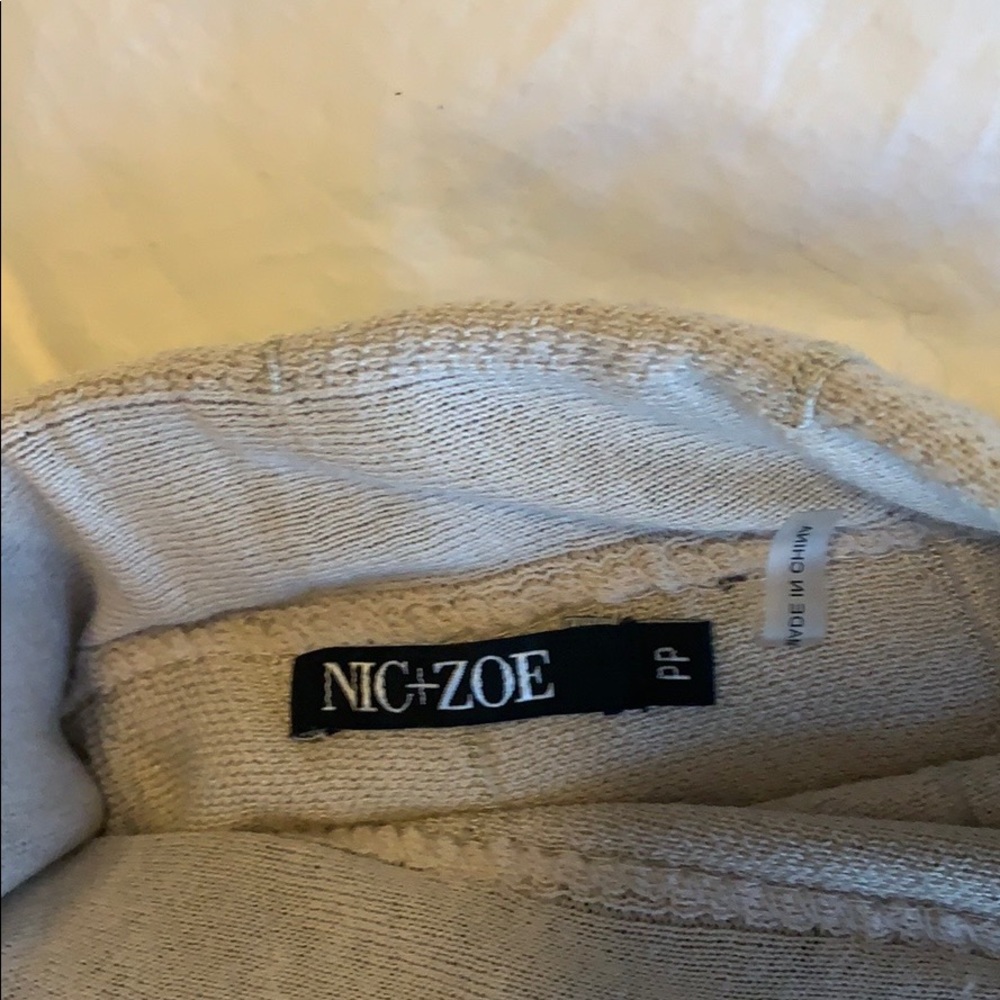 NIC+ZOE PP neutral putty knit a-line skirt - Picture 4 of 8